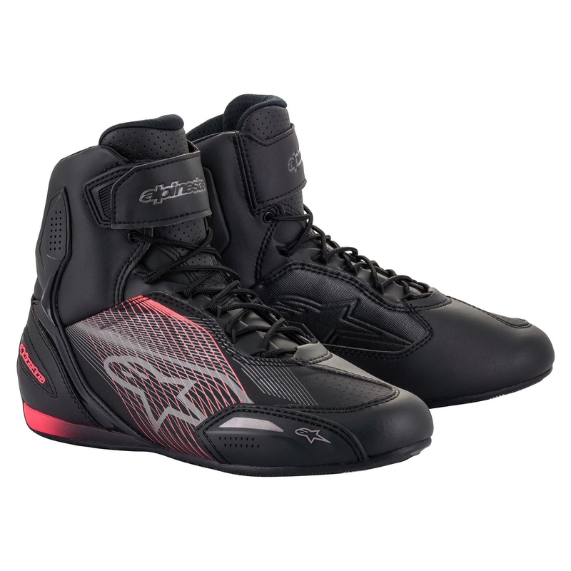 Bottes moto femme Alpinestars Stella Faster 3 noir-argent-rose