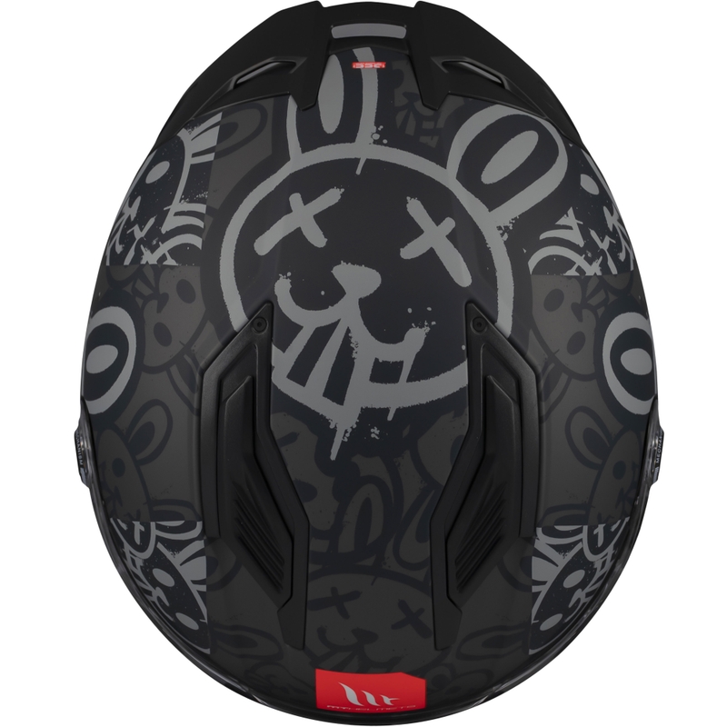 Casque moto intégral MT Stinger 2 RAM F1 noir-gris