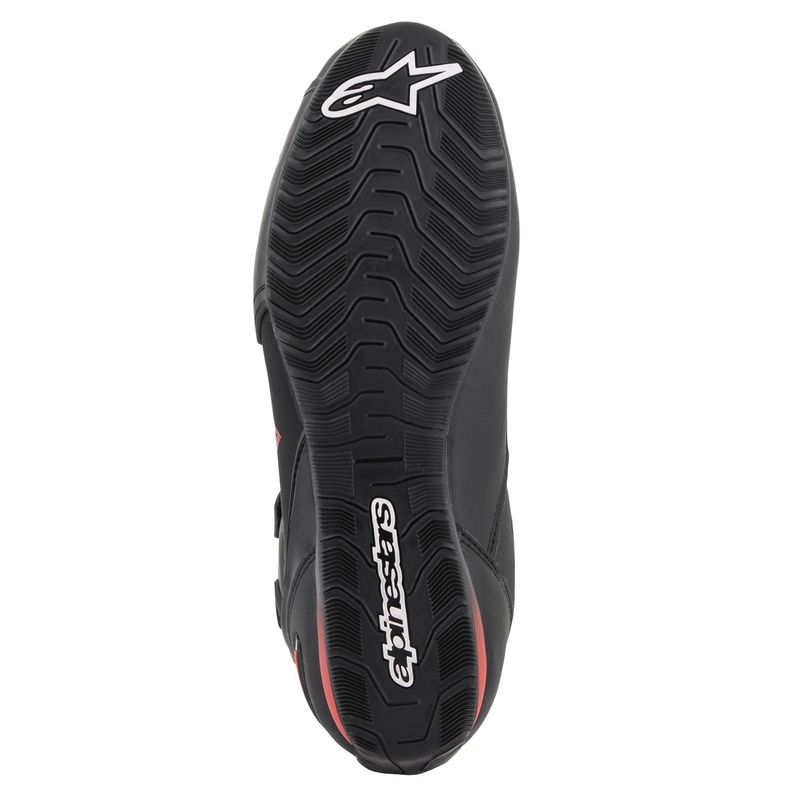 Bottes moto Alpinestars Faster 3 Drystar noir-rouge fluo