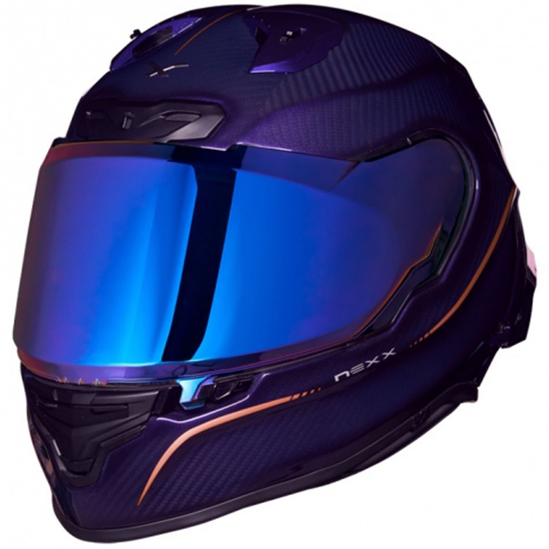 Casque moto intégral Nexx X.R3R Hagibis Carbon violet