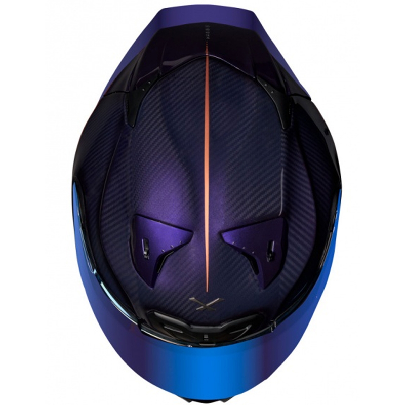Casque moto intégral Nexx X.R3R Hagibis Carbon violet