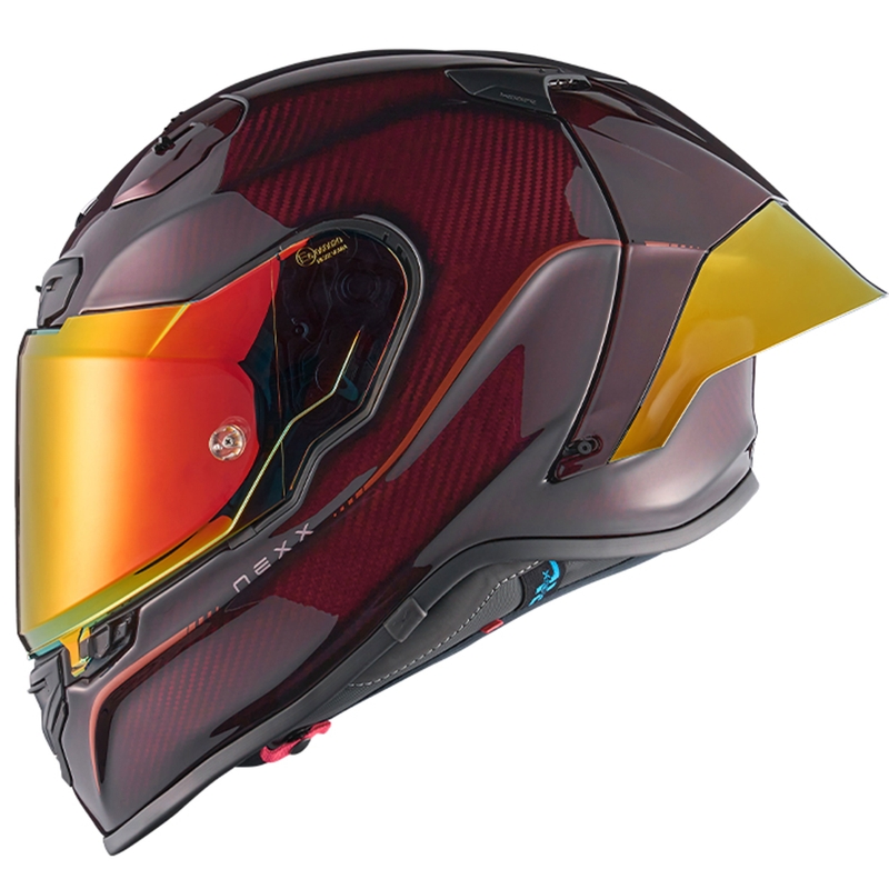 Casque moto intégral Nexx X.R3R Hagibis Carbon rouge