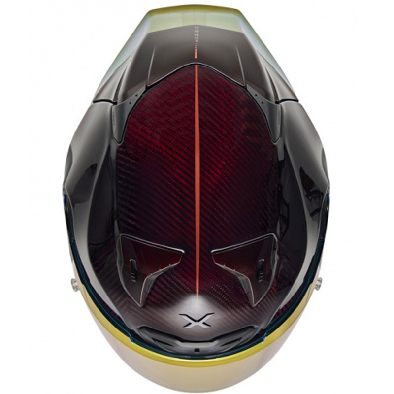 Casque moto intégral Nexx X.R3R Hagibis Carbon rouge