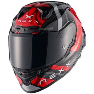 Casque moto intégral Nexx X.R3R Swirl rouge