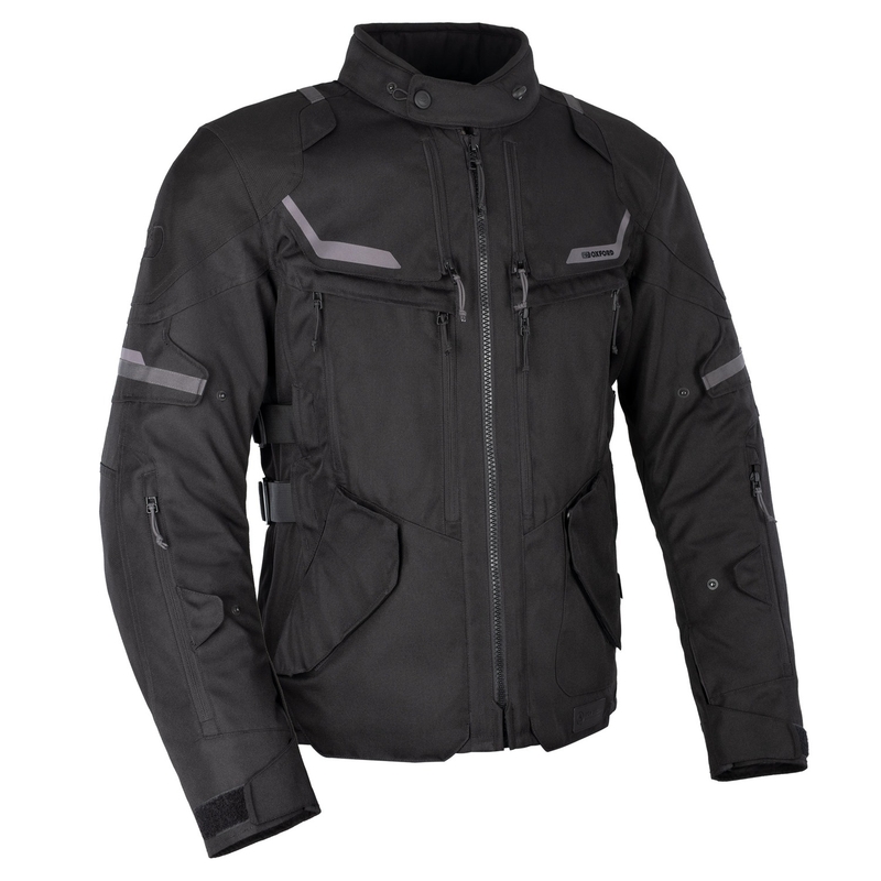Veste de moto Oxford Advanced Rockland Dry2Dry noire