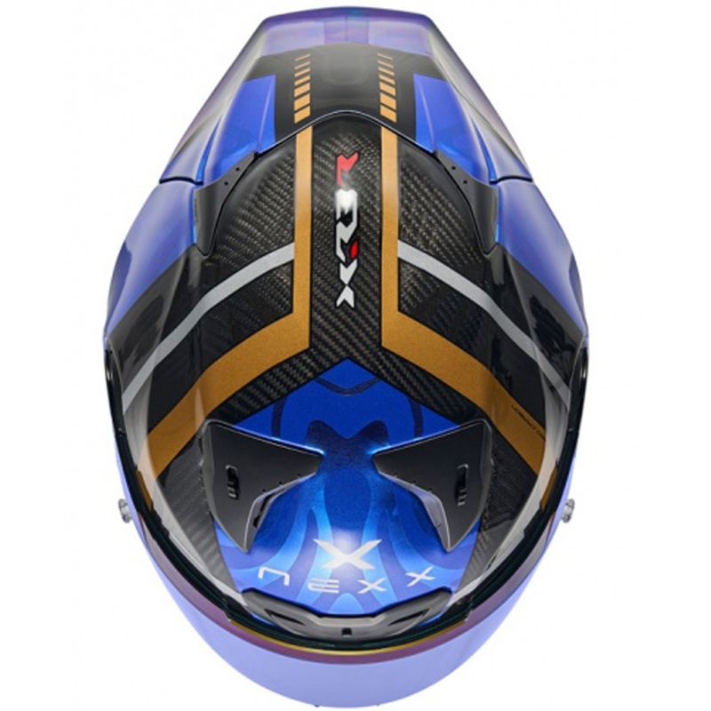 Casque moto intégral Nexx X.R3R Swirl bleu foncé