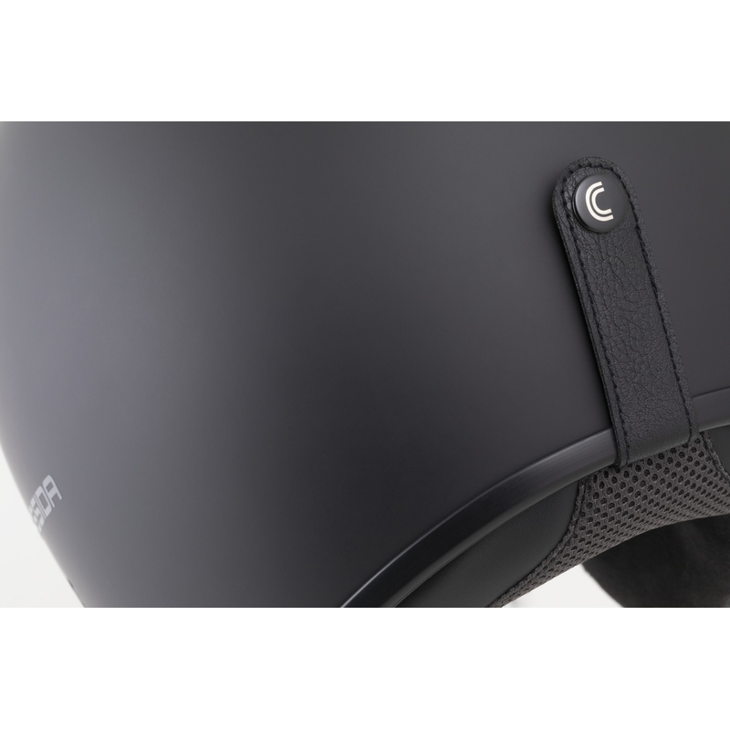 Casque moto ouvert Cassida Oxygen 2.0 Solid, noir mat et gris foncé