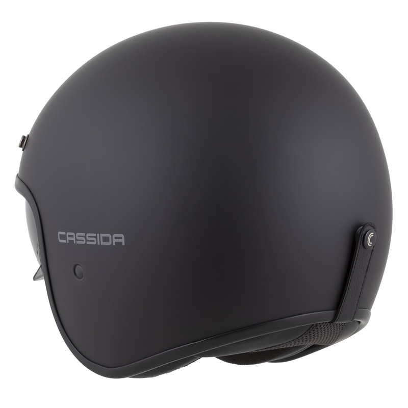 Casque moto ouvert Cassida Oxygen 2.0 Solid, noir mat et gris foncé