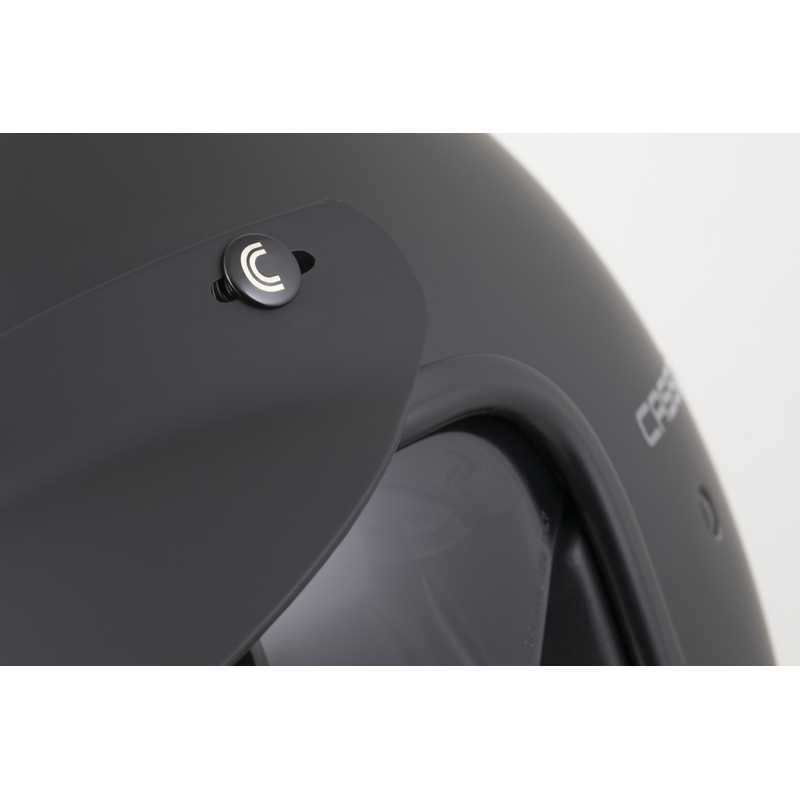 Casque moto ouvert Cassida Oxygen 2.0 Solid, noir mat et gris foncé