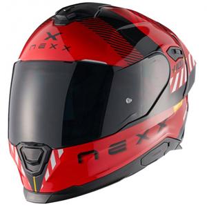 Casque moto intégral NEXX Y.100R Fade rouge-noir