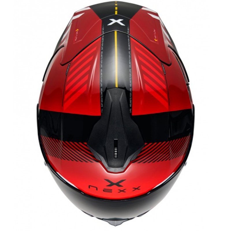 Casque moto intégral NEXX Y.100R Fade rouge-noir