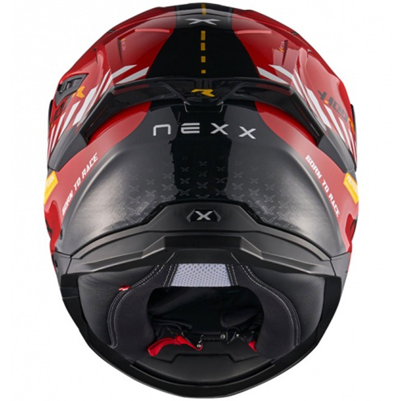 Casque moto intégral NEXX Y.100R Fade rouge-noir