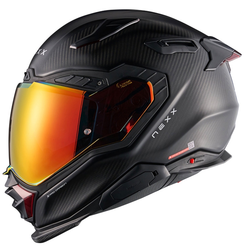 Casque moto intégral Nexx X.WST3 Zero PRO Carbon rouge mat