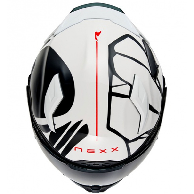 Casque moto intégral Nexx X.WST3 B-Side blanc-noir