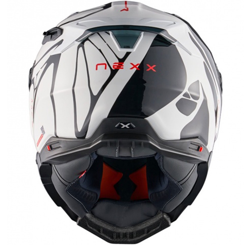 Casque moto intégral Nexx X.WST3 B-Side blanc-noir