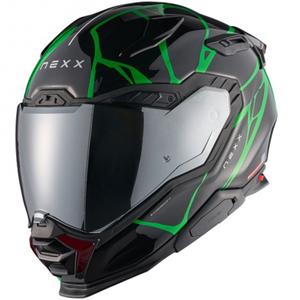 Casque moto intégral Nexx X.WST3 B-Side noir-vert