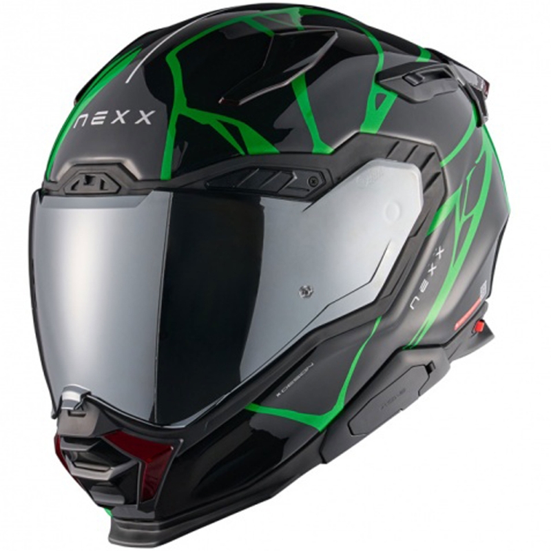 Casque moto intégral Nexx X.WST3 B-Side noir-vert