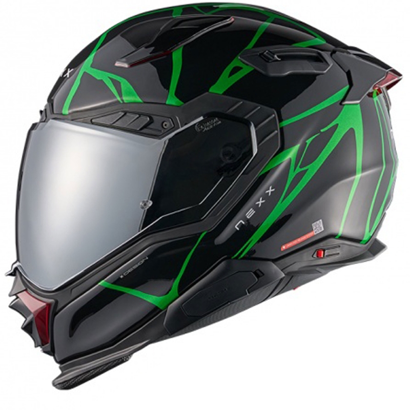 Casque moto intégral Nexx X.WST3 B-Side noir-vert