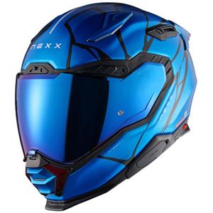 Casque moto intégral Nexx X.WST3 B-Side bleu-noir