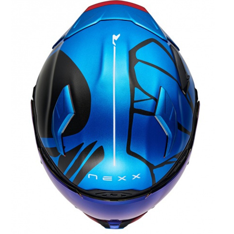 Casque moto intégral Nexx X.WST3 B-Side bleu-noir
