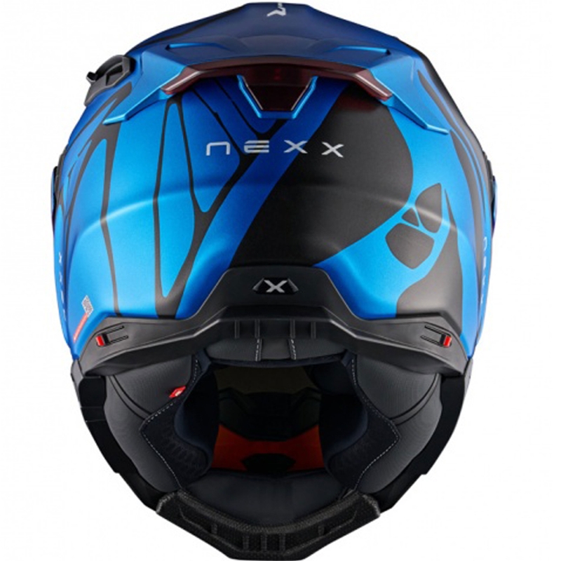 Casque moto intégral Nexx X.WST3 B-Side bleu-noir