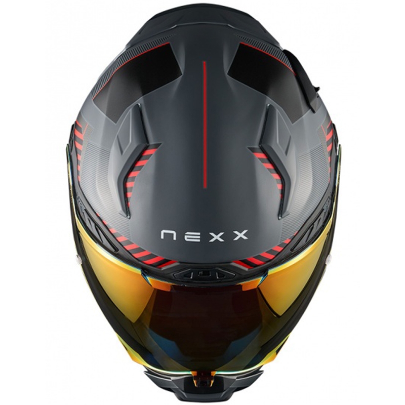 Casque intégral pour moto Nexx X.WST3 Fluence gris-rouge soldes