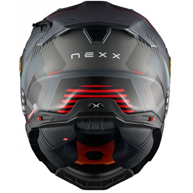 Casque intégral pour moto Nexx X.WST3 Fluence gris-rouge soldes