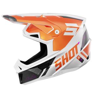 Casque cross Shot Lite Ultra orange perle