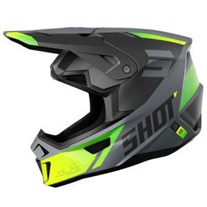 Casque cross Shot Lite Ultra jaune fluo mat