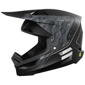 Casque cross Shot Camo Tactic mat noir-gris
