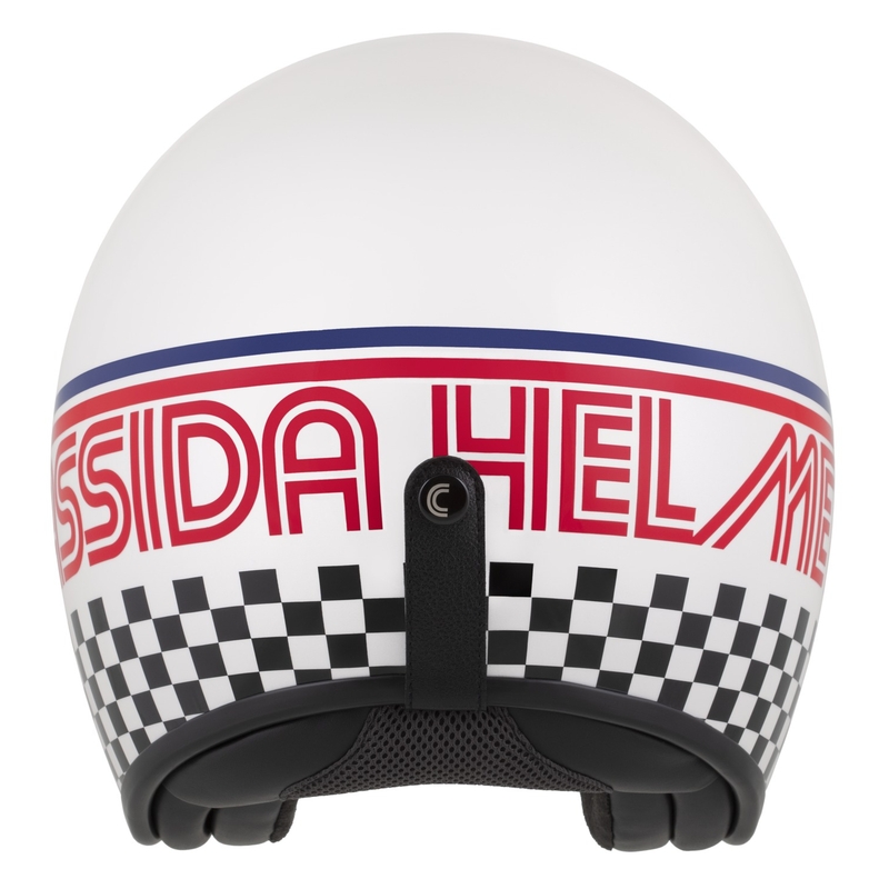 Casque moto jet Cassida Oxygen 2.0 Rondo, blanc perle, rouge, bleu et noir