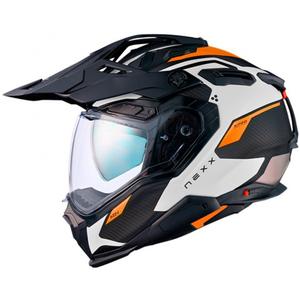 Casque d'enduro Nexx X.WED3 Keyo blanc-orange