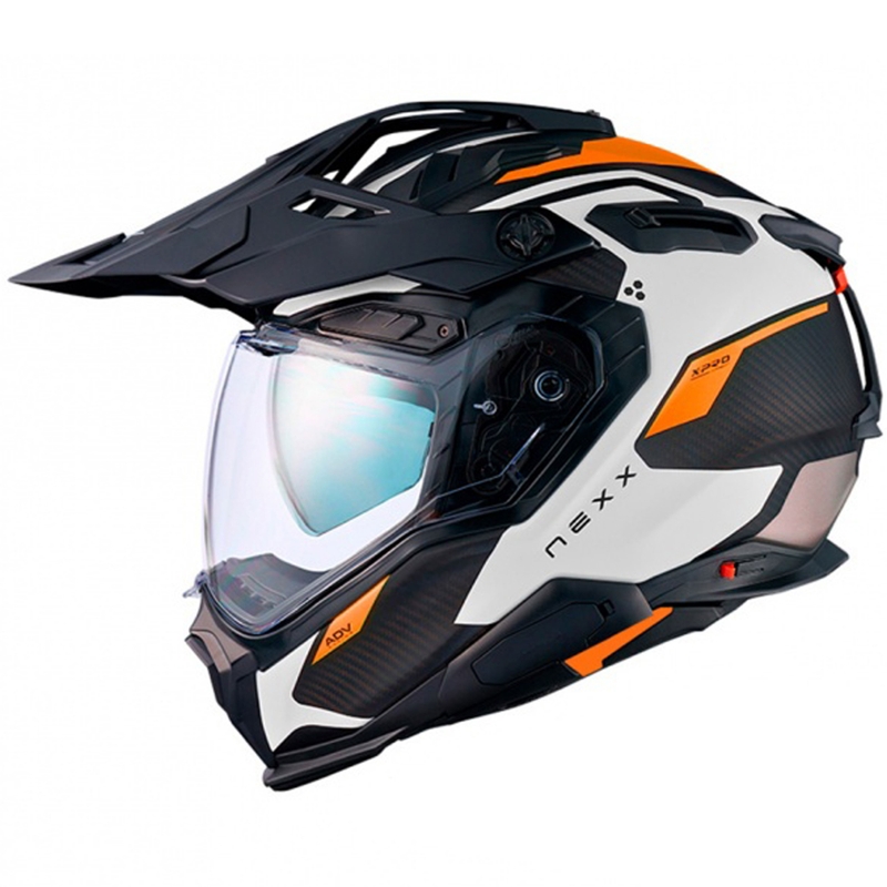 Casque d'enduro Nexx X.WED3 Keyo blanc-orange soldes