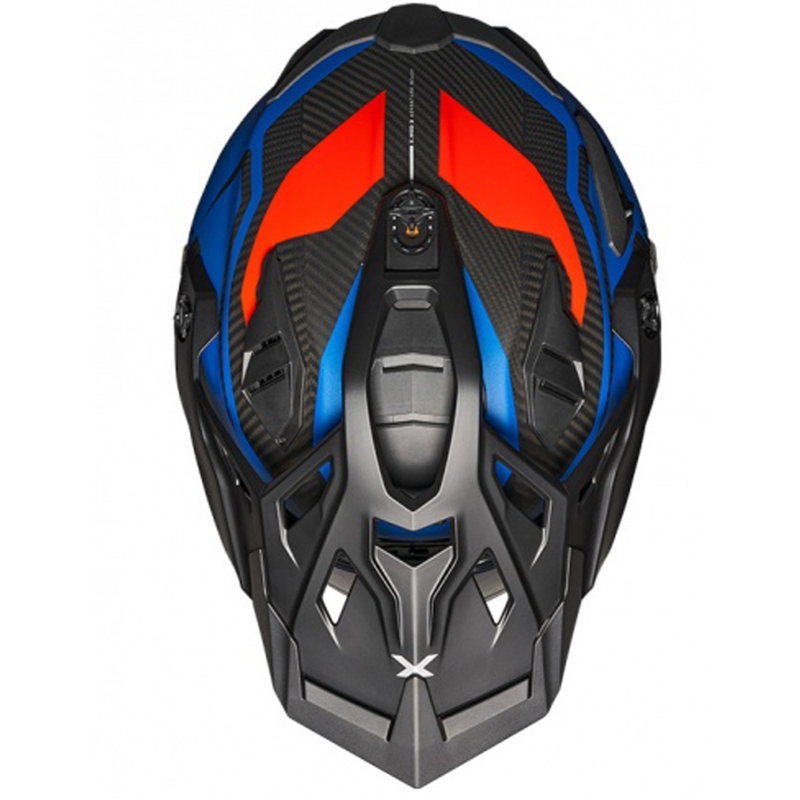 Casque d'enduro Nexx X.WED3 Keyo bleu-rouge soldes