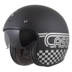 Casque moto jet Cassida Oxygen 2.0 Rondo noir mat-argent