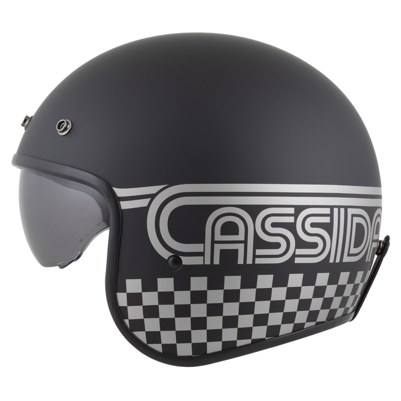 Casque moto jet Cassida Oxygen 2.0 Rondo noir mat-argent