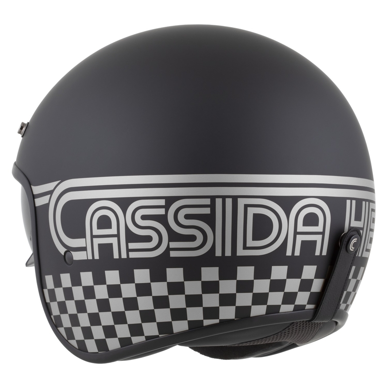 Casque moto jet Cassida Oxygen 2.0 Rondo noir mat-argent