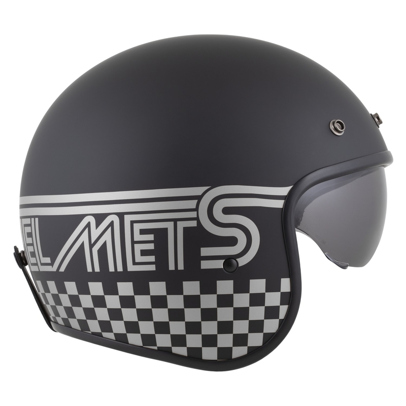 Casque moto jet Cassida Oxygen 2.0 Rondo noir mat-argent