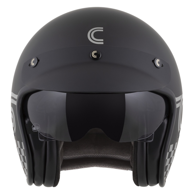 Casque moto jet Cassida Oxygen 2.0 Rondo noir mat-argent