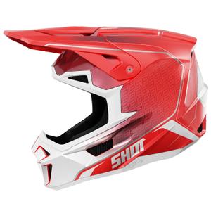Casque cross Shot Lite Challenger rouge perle
