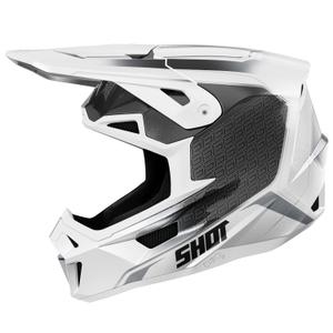 Casque cross Shot Lite Challenger perle noir-blanc