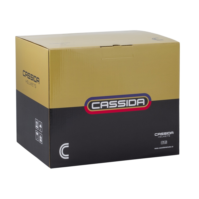Casque moto jet Cassida Oxygen 2.0 Gear jaune-noir