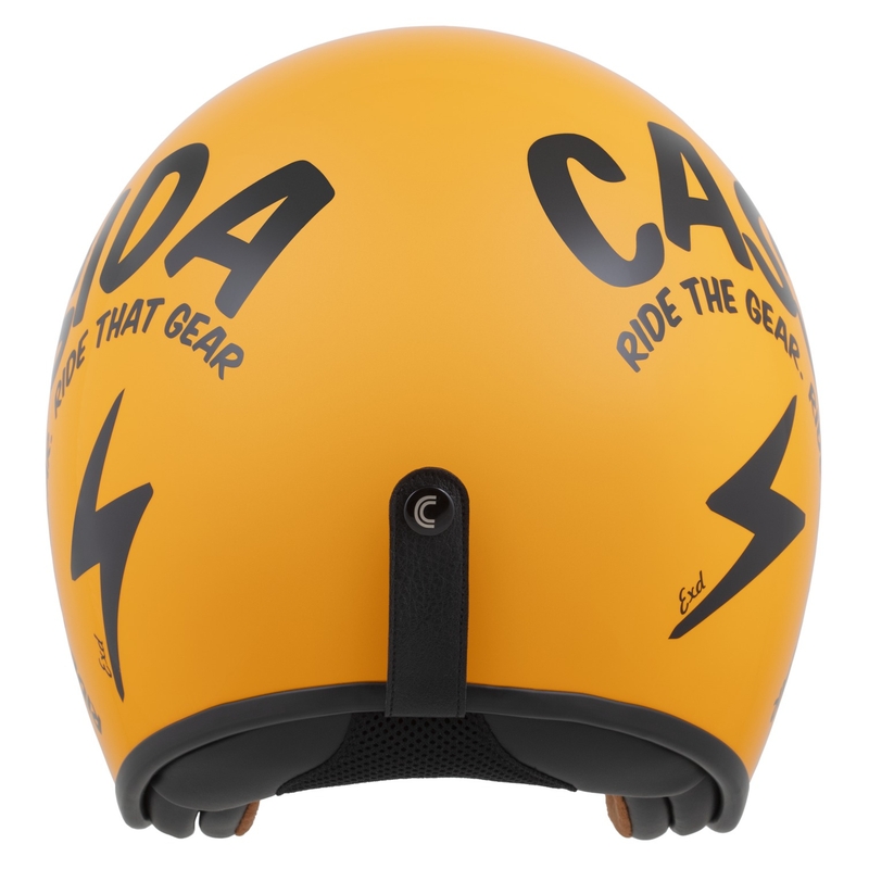 Casque moto jet Cassida Oxygen 2.0 Gear jaune-noir