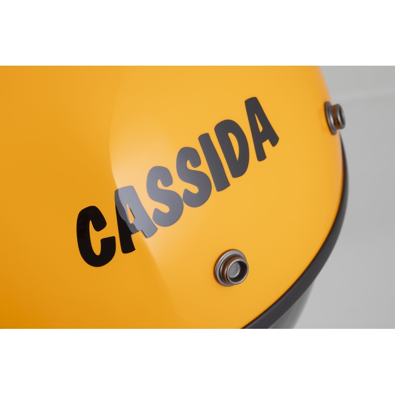 Casque moto jet Cassida Oxygen 2.0 Gear jaune-noir