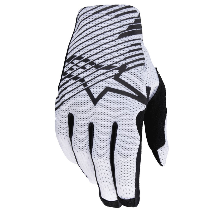 Gants de motocross Alpinestars Radar Pro blancs