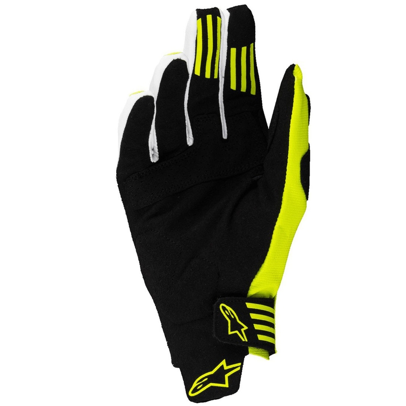 Gants de motocross Alpinestars Techstar noir-jaune fluo