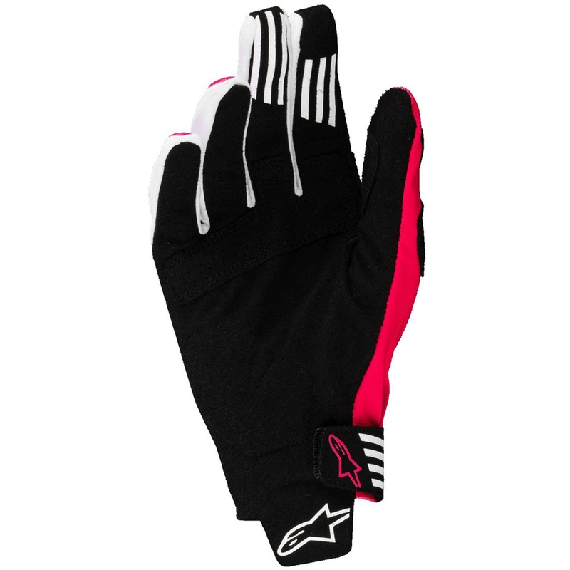 Gants de motocross Alpinestars Techstar noir-rose fluo