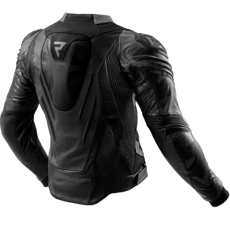 Blouson de moto en cuir Rebelhorn Inferno noir