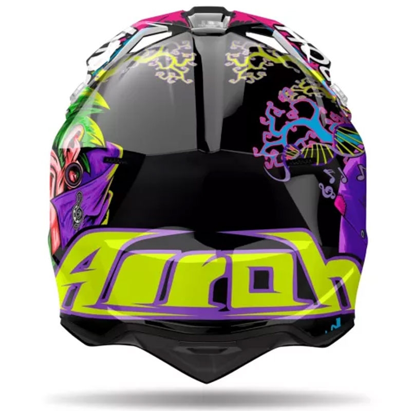 Casque de motocross Airoh Wraaap Music multicolore