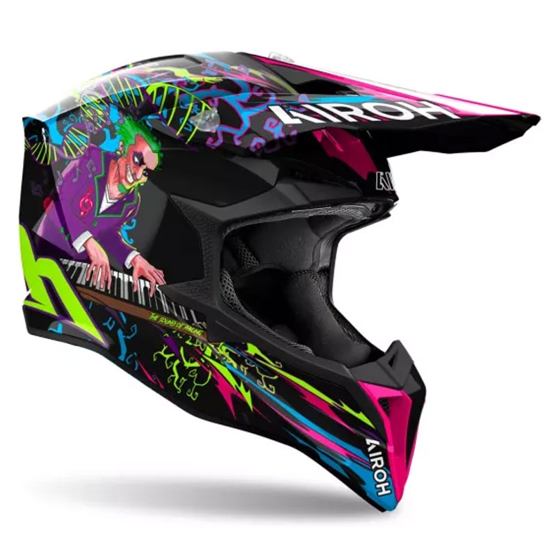 Casque de motocross Airoh Wraaap Music multicolore